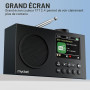 Портативное цифровое радио Mycket DAB/DAB+/FM с Bluetooth 5.0, цветным дисплеем и аккумулятором