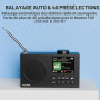 Портативное цифровое радио Mycket DAB/DAB+/FM с Bluetooth 5.0, цветным дисплеем и аккумулятором
