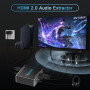 HDMI 2.0 аудиоэкстрактор EZCOO EX11PRO 4K 60 Гц с SPDIF, 3,5 мм и EDID