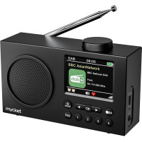 Портативное цифровое радио Mycket DAB/DAB+/FM с Bluetooth 5.0, цветным дисплеем и аккумулятором
