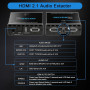 HDMI 2.1 аудиоэкстрактор EZCOO 2×1 с поддержкой 8K 60 Гц, 4K 120 Гц, SPDIF и 3,5 мм