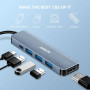 USB-C хаб 2BSON 5-в-1 с HDMI 4K, Power Delivery 100 Вт и USB-портами