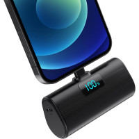 Мини-повербанк HETP 5200 мА·ч для iPhone с быстрой зарядкой 20 Вт и цифровым дисплеем
