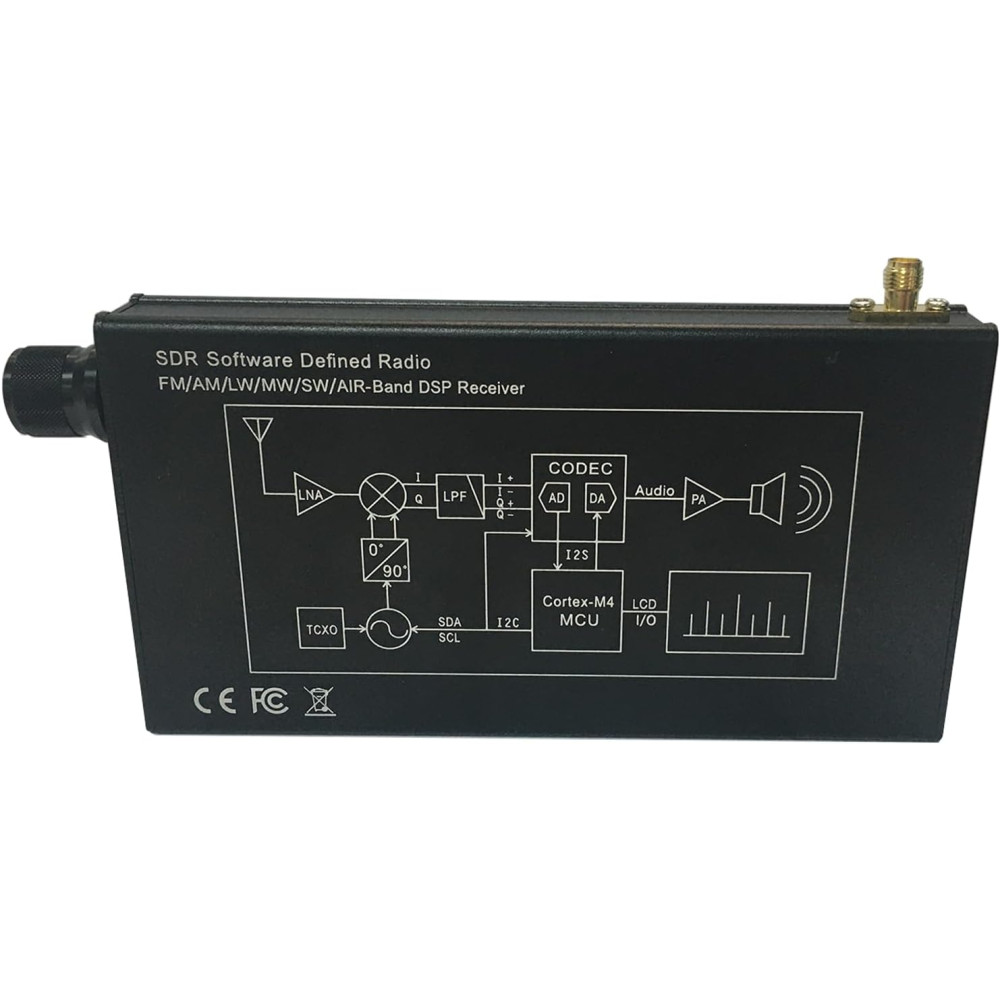Радиоприемник полнодиапазонный DSP SDR, экран 4,3 дюйма, 5000 мАч