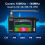 Радиоприемник полнодиапазонный DSP SDR, экран 4,3 дюйма, 5000 мАч