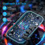 Приемник-передатчик 3 в 1 SOOMFON Bluetooth 5.0 для телевизора на 2 наушника с ЖК-дисплеем