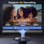 Мини-проектор AUBOR MENTECH 1080P с Android TV 11.0, 150-дюймовый, поддержка 2.4G/5G Wi-Fi
