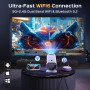 Мини-проектор AUBOR MENTECH 1080P с Android TV 11.0, 150-дюймовый, поддержка 2.4G/5G Wi-Fi