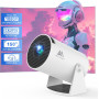 Мини проектор Aubor Mentech ‎HY300, Android 11, поддержка 4K и 1080P, WiFi6 и Bluetooth 5.0