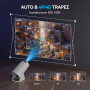 Мини проектор Aubor Mentech ‎HY300, Android 11, поддержка 4K и 1080P, WiFi6 и Bluetooth 5.0