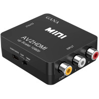Композитный Видео Аудио Конвертер Адаптер 1080P Mini RCA, CVBS AV в HDMI с USB-кабелем 