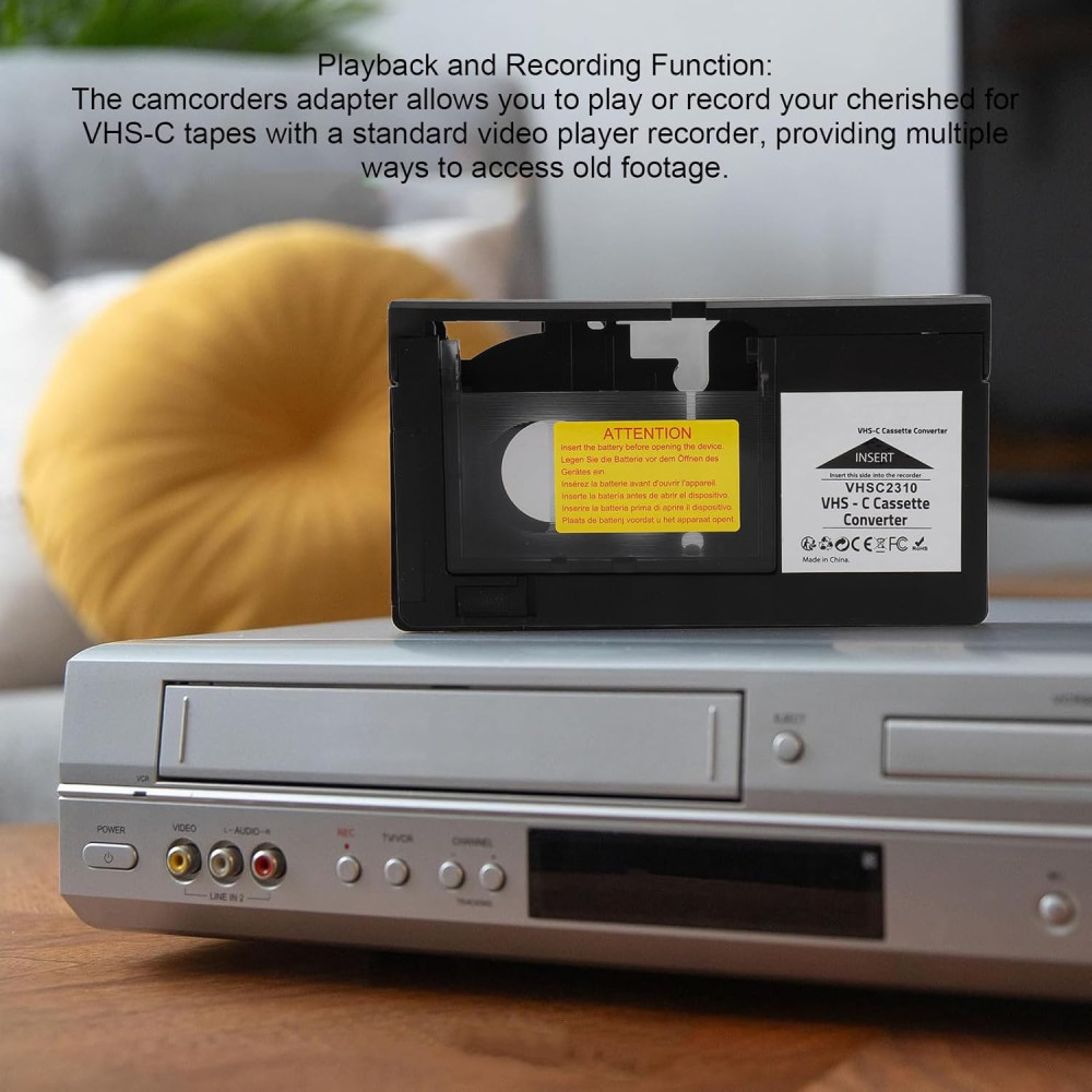 Переходник Tangxi для кассет S VHS C/S VHS (видеоконвертер, моторизированная кассета, 6 мм)