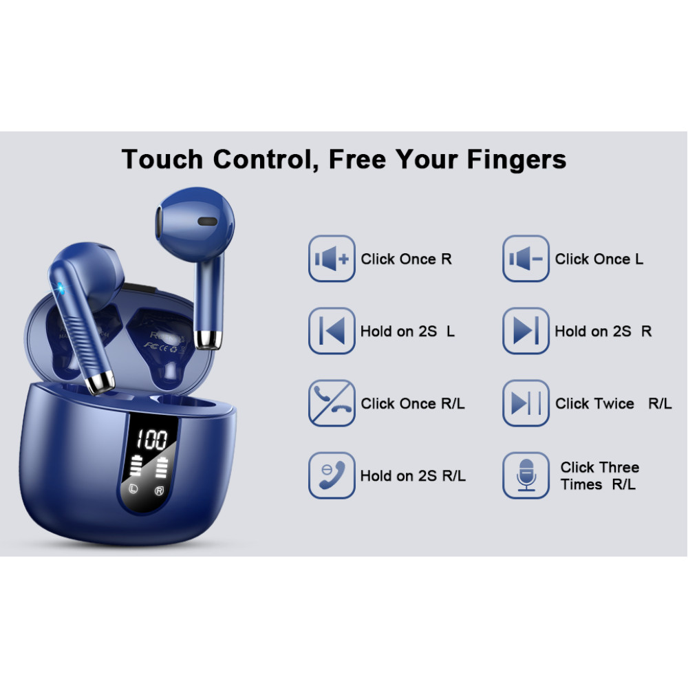 Bluetooth- навушники Drsaec (J55), Bluetooth 5.3, 56 годин відтворення