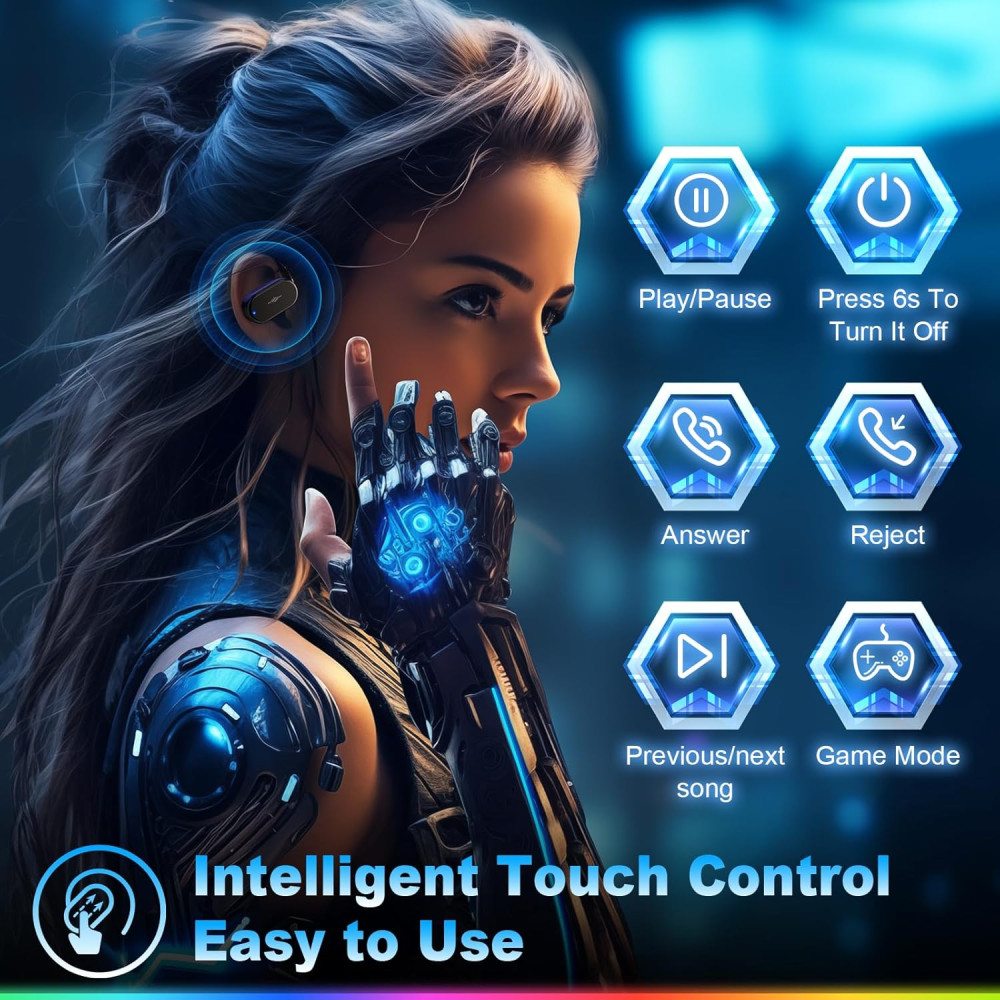 Ігрові навушники Krysenix для ПК, PS4, PS5, Switch, VR, з ключем 2,4 ГГц з мікрофоном
