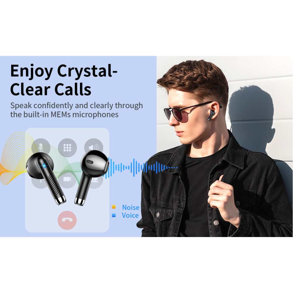 Bluetooth- навушники Drsaec (J55), Bluetooth 5.3, 56 годин відтворення