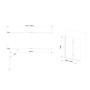 Скляна шторка для ванни AVKO Glass RDW02-J2 100x140 Silver