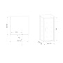 Скляна душова кабіна AVKO Glass RDJ06 90x90x190 Black