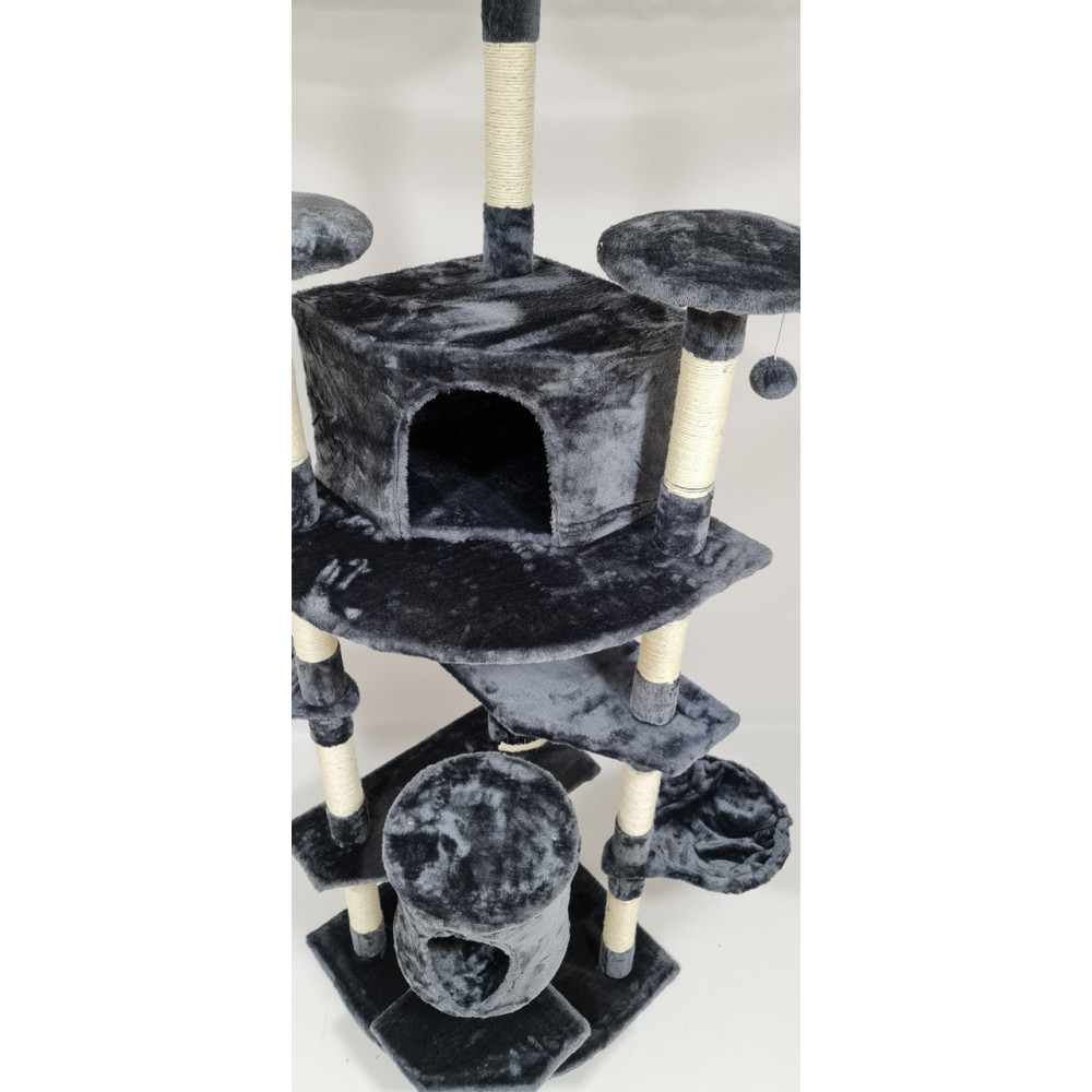 Когтеточка, домик, дряпка для кошек Avko CatTree 1966 Grey