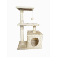 Когтеточка, домик, дряпка для кошек Avko CatTree 1054 Beige