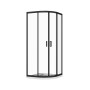 Скляна душова кабіна AVKO Glass RDS06, 90х90х190 Black