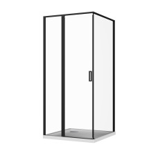 Скляна душова кабіна AVKO Glass  RDR13B, 90х90х190 Black