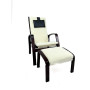 Кресло для отдыха с подставкой Avko ARC013 Walnut Beige