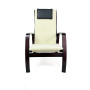 Кресло для отдыха с подставкой Avko ARC013 Walnut Beige