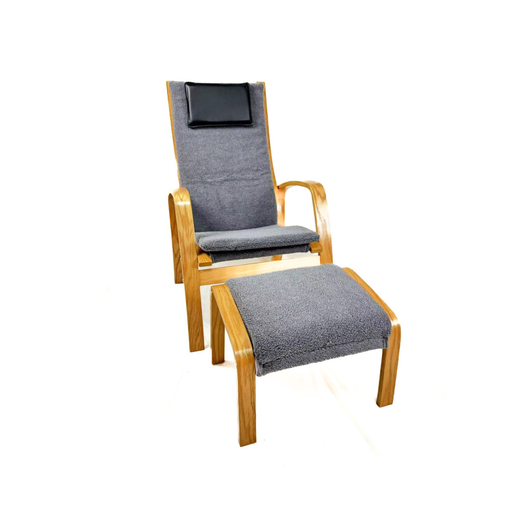Кресло для отдыха с подставкой Avko ARC011 Natural Grey