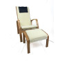 Кресло для отдыха с подставкой Avko ARC013 Natural Beige