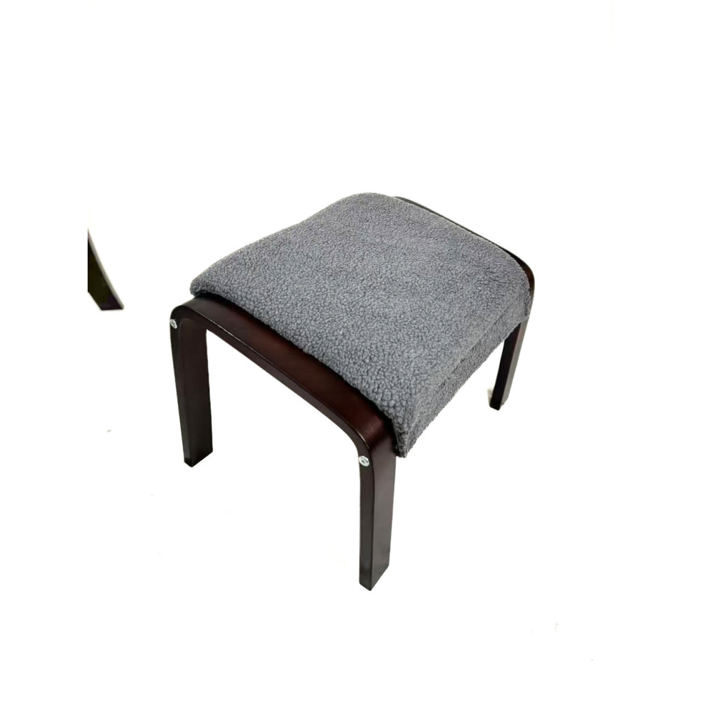 Кресло для отдыха с подставкой Avko ARC011 Walnut Grey