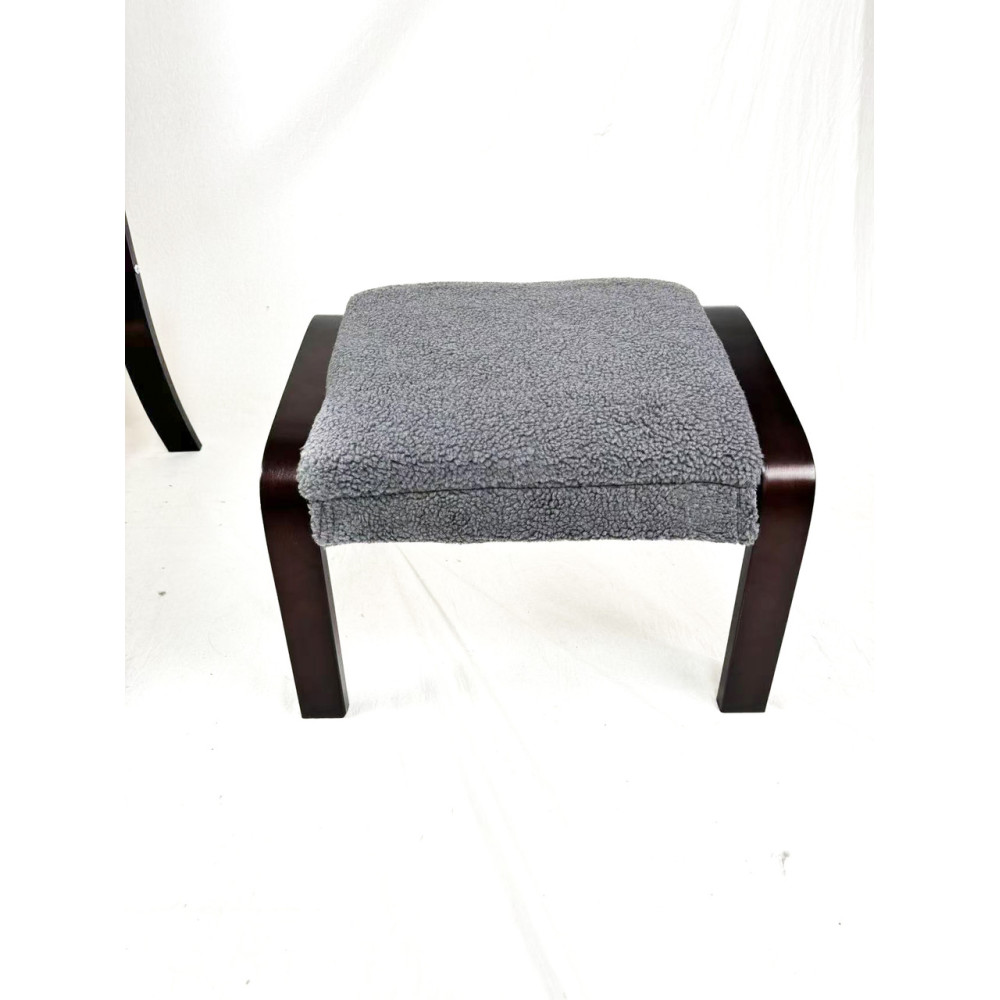 Кресло для отдыха с подставкой Avko ARC011 Walnut Grey