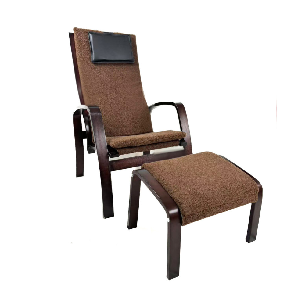 Кресло для отдыха с подставкой Avko ARC012 Walnut Latte