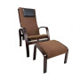 Кресло для отдыха с подставкой Avko ARC012 Walnut Latte