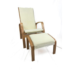 Кресло для отдыха с подставкой Avko ARC013 Natural Beige