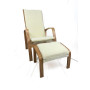 Кресло для отдыха с подставкой Avko ARC013 Natural Beige