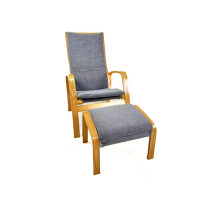 Кресло для отдыха с подставкой Avko ARC011 Natural Grey
