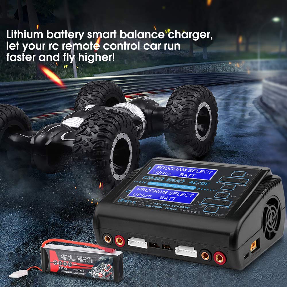 Двухканальное зарядное устройство Haisito C240 DUO AC 150 W DC 240 W 10 Ax2 с балансиром