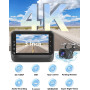 Двухканальный видеорегистратор Otovoda Передняя и задняя камера 4K+1080P WiFi с приложением