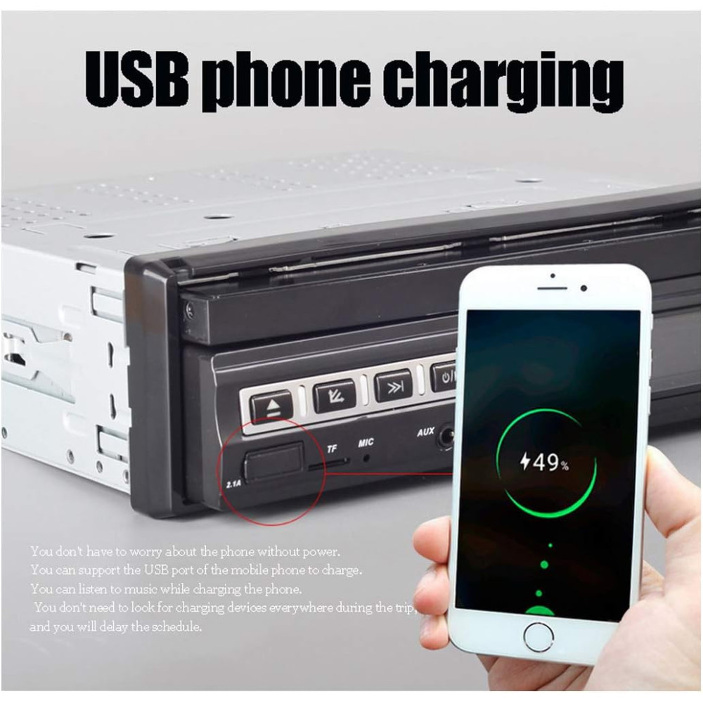 АвтоМагнитола LUOAN (Pioneer) 7110S с выдвижным экраном + Камера заднего вида