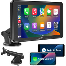 Автомагнитола на торпеду ESSGOO 7-дюймовая, Apple Carplay и Android Auto