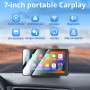 Автомагнитола на торпеду ESSGOO 7-дюймовая, Apple Carplay и Android Auto