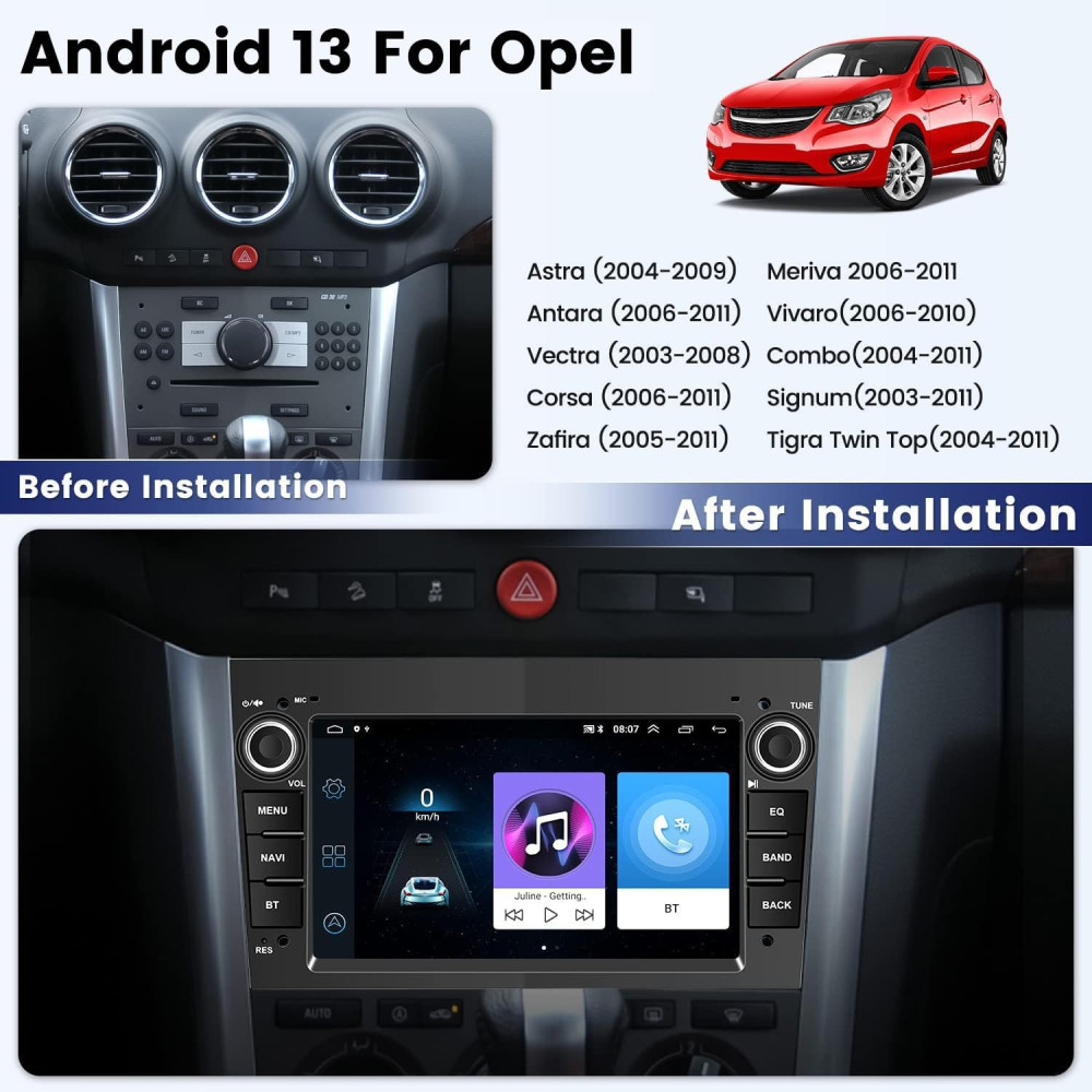 Штатная магнитола Hikity + камера заднего вида для Opel Андроид 