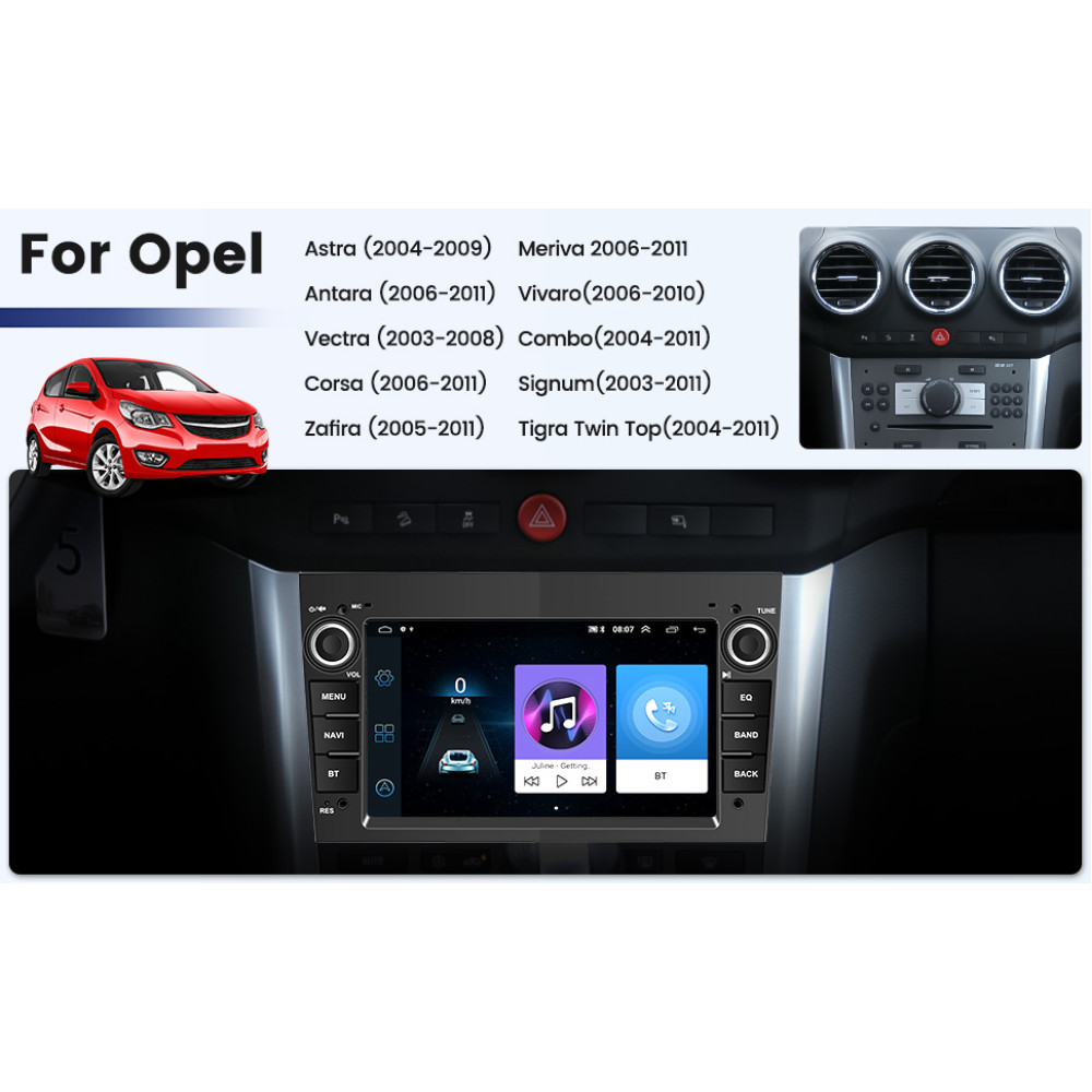 Штатная магнитола Hikity + камера заднего вида для Opel Андроид 