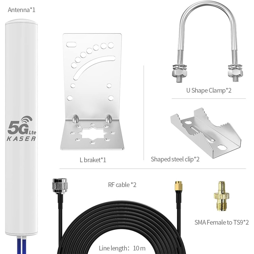 Антена зовнішня 5G 4G LTE Kaser K5GOMNI