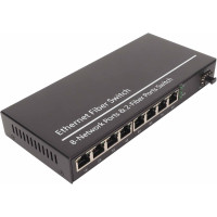 Медіаконвертер POE Gigabit Fiber Ethernet, Перемикач волоконно-оптичний 1 порт SFP+8POE UTP