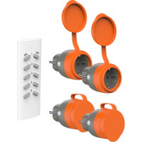Уличные смарт розетки UCOMEN с дистанционным управлением 16A/3680W 4 шт.