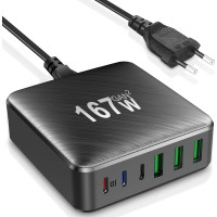 Зарядное устройство на 167 Вт 6 портов USB-С