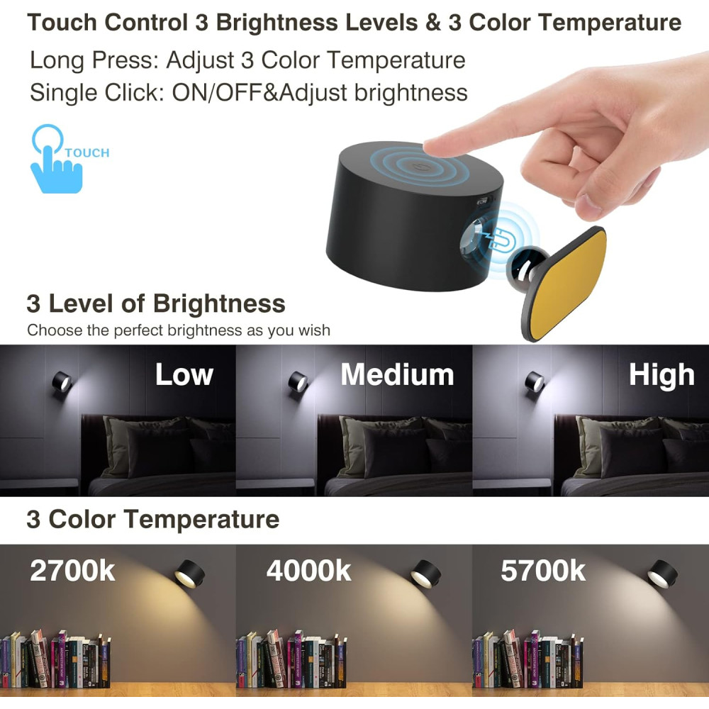 Бра Настенный led-светильник аккумуляторный Feallive