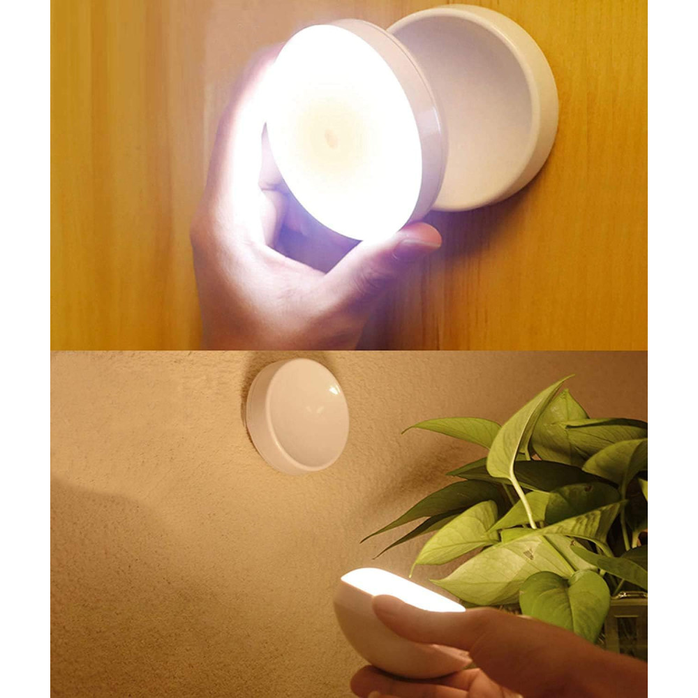 Аккумуляторный ночник с датчиком движения и магнитным основанием теплый свет