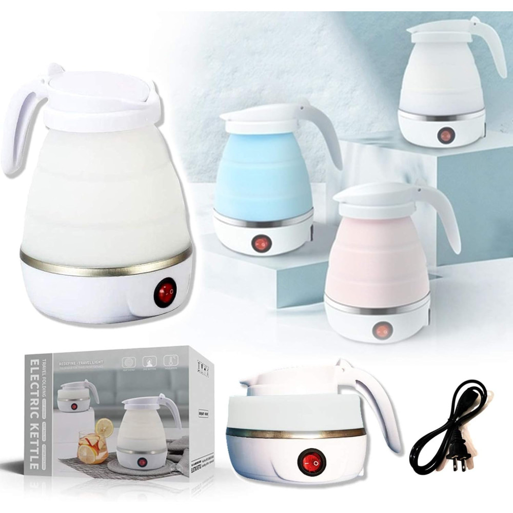 Силиконовый электрочайник JIG'sMART 600 мл белый